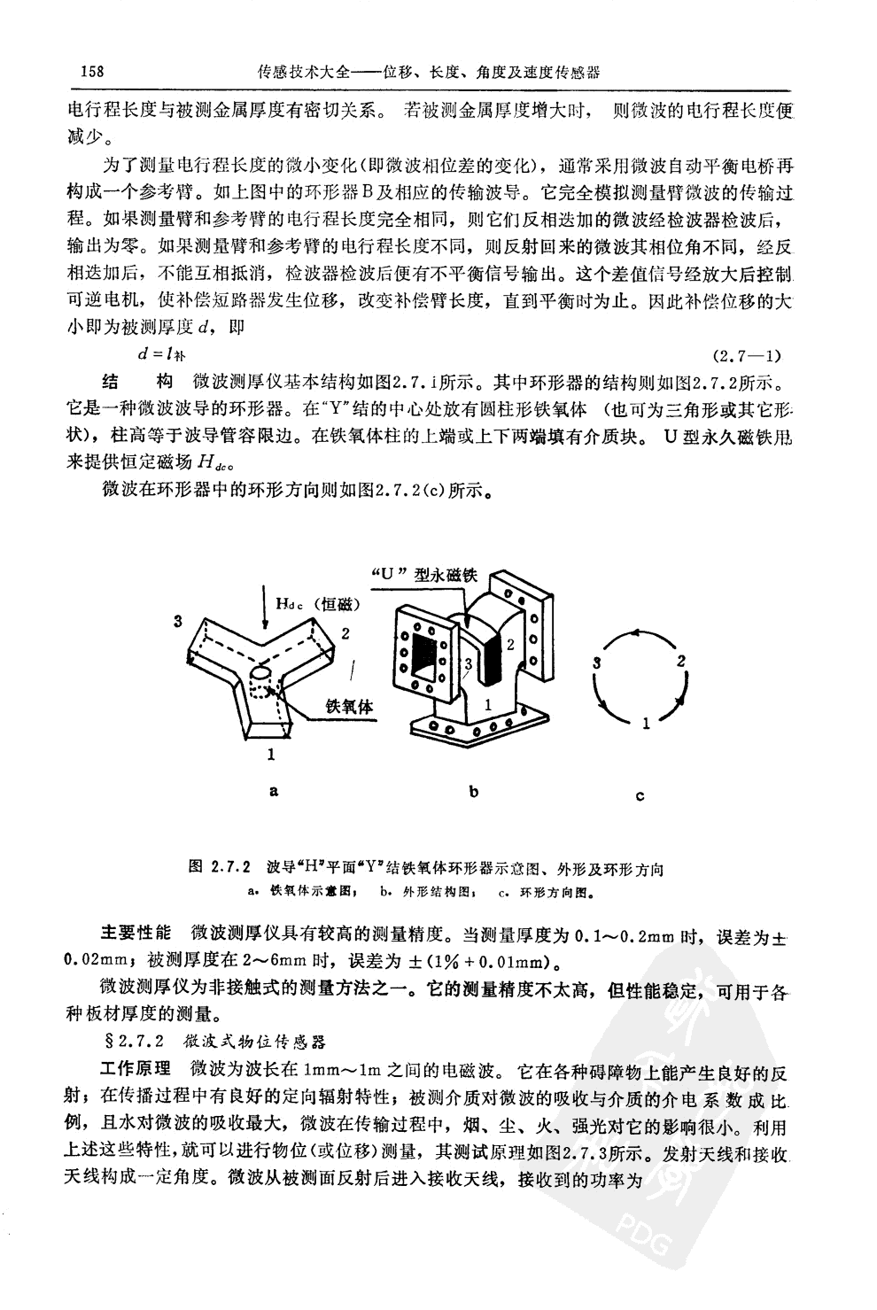 微波式測厚測長傳感器