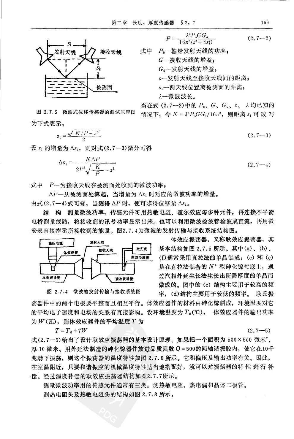 微波式測厚測長傳感器